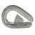 Crosby® Galvanized Extra Heavy Wire Rope Thimble (Shackle-Loc) G-414SL