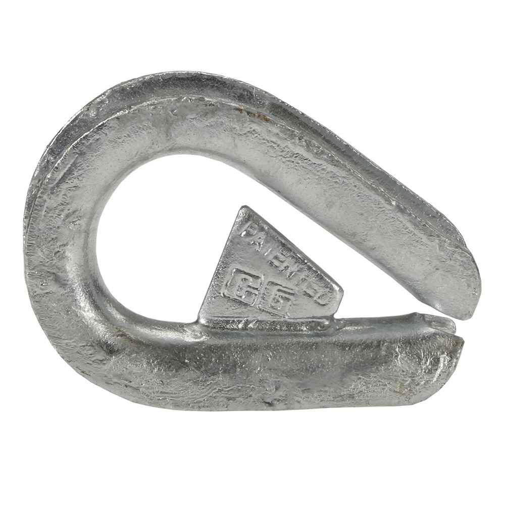 Crosby® Galvanized Extra Heavy Wire Rope Thimble (Shackle-Loc) G-414SL