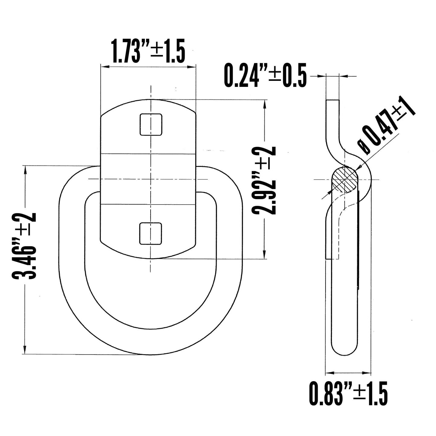 MR8UF-spec-drawing-with-measurements-and-tolerances