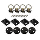 2 inch Track Anchor Point Tie Down Kit Black image 1 of 9
