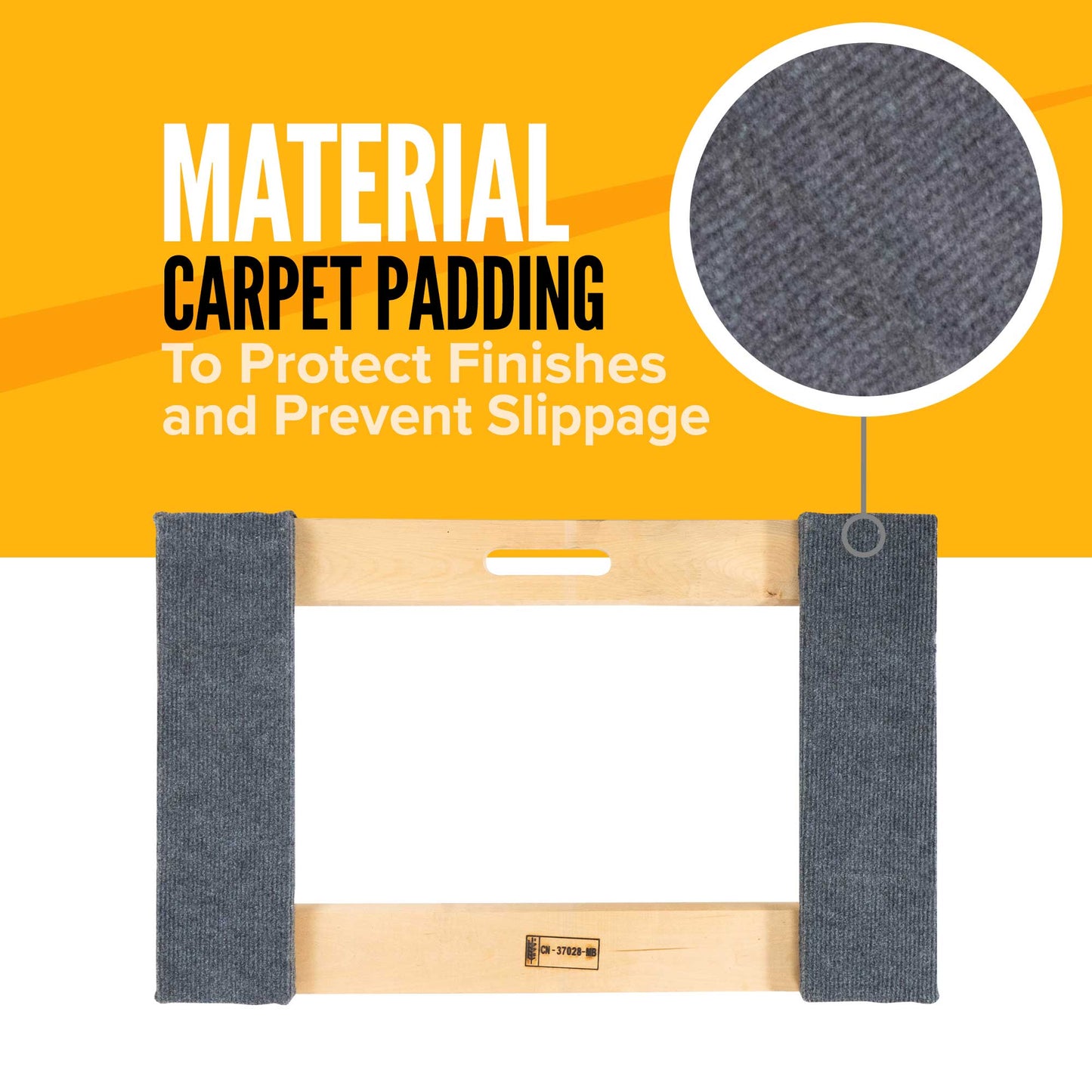 Carpeted Moving Dolly 4" Wheel 18" x 30"