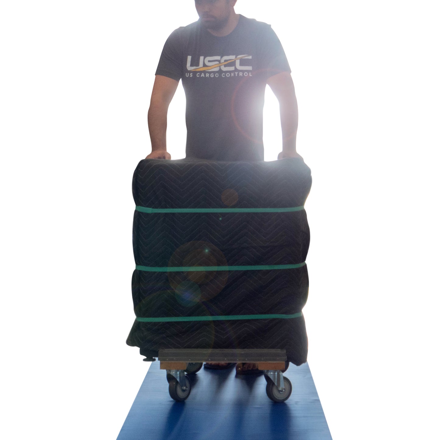 Carpeted Moving Dolly 4" Wheel 18" x 30"