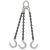 12 inch x 20 foot Domestic 3 Leg Chain Sling w Crosby Foundry Hooks Grade 100 image 1 of 2