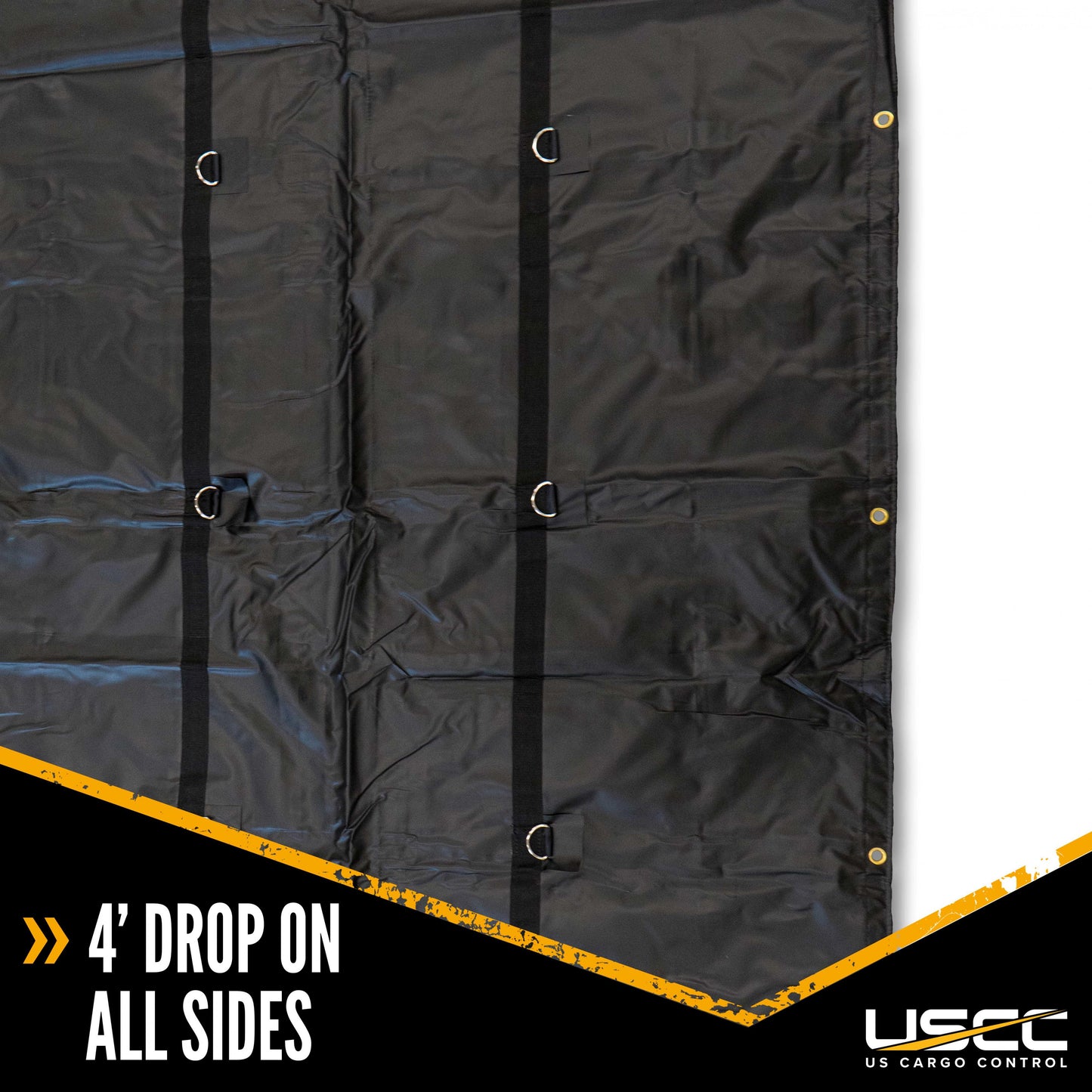 Heavy Duty Steel Tarp - 16' x 27' (4' Drop-4-Sided) - 18oz