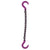 516 inch x 4 foot Single Leg Chain Sling w Foundry & Foundry Hooks Grade 100 image 1 of 2