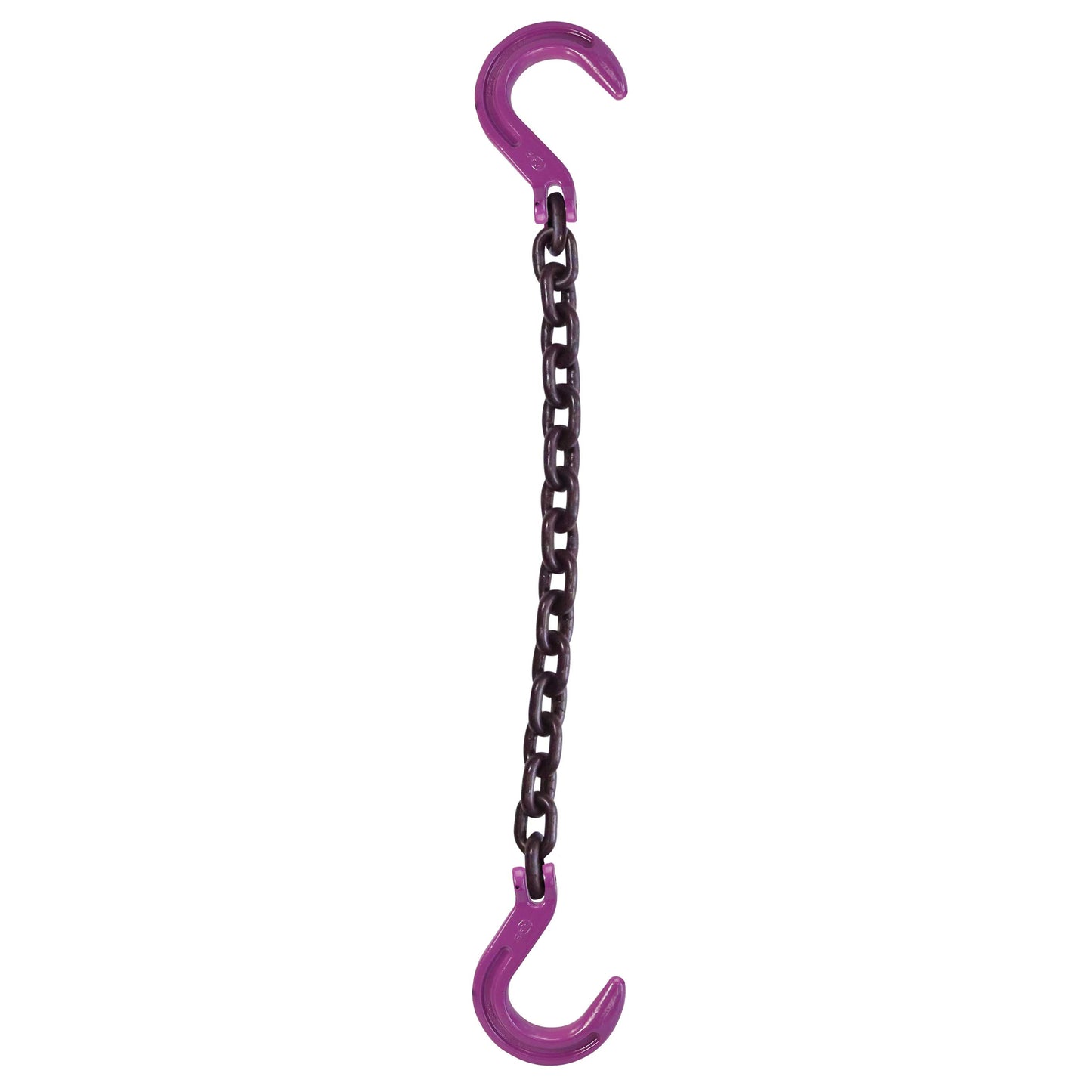 516 inch x 4 foot Single Leg Chain Sling w Foundry & Foundry Hooks Grade 100 image 1 of 2