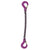 34 inch x 6 foot Single Leg Chain Sling w Sling & Sling Hooks Grade 100 image 1 of 2