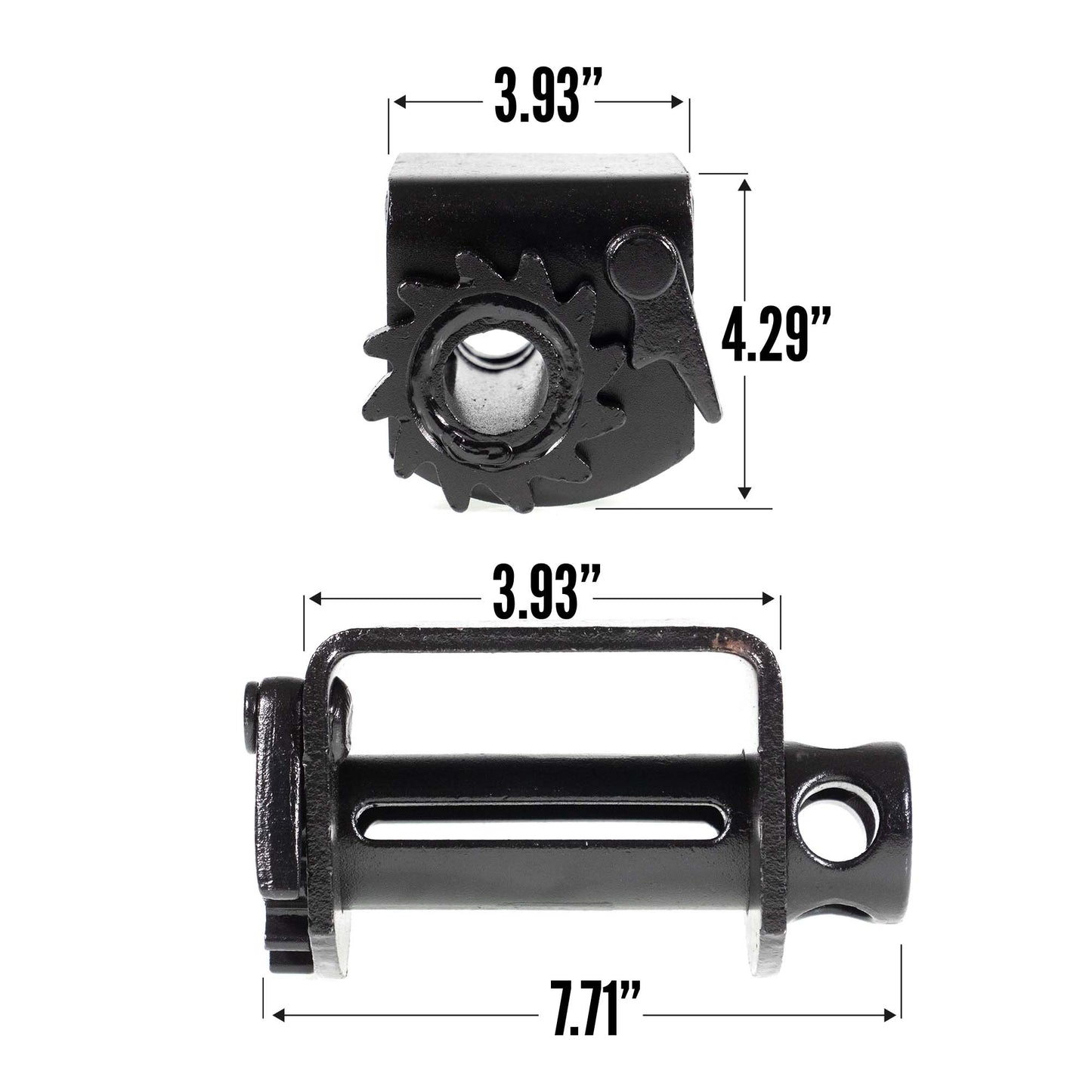 4" Low Profile Weld-On Truck Tie Down Winch (Side Mount)