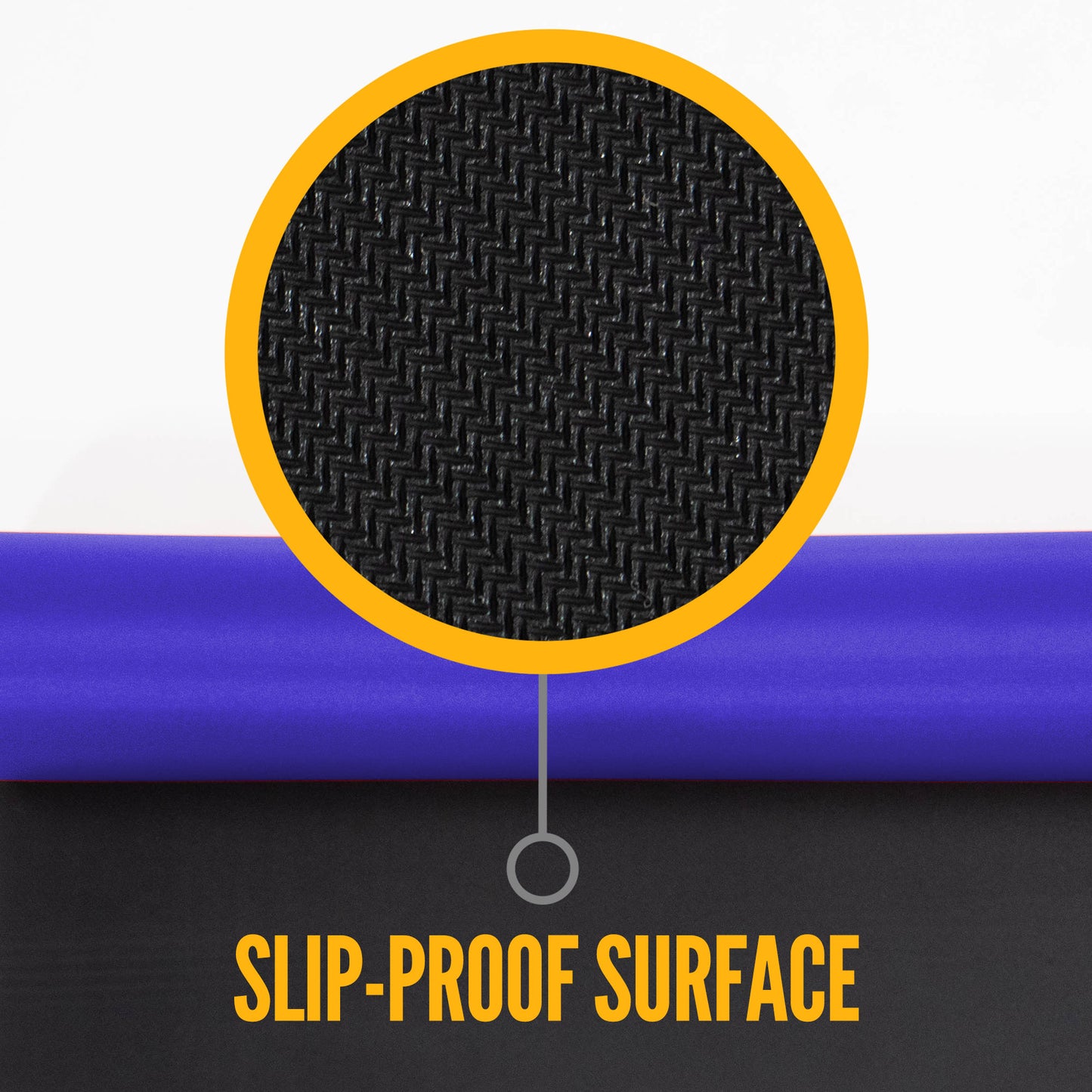 27" x 20' Neoprene Floor Runner - Blue