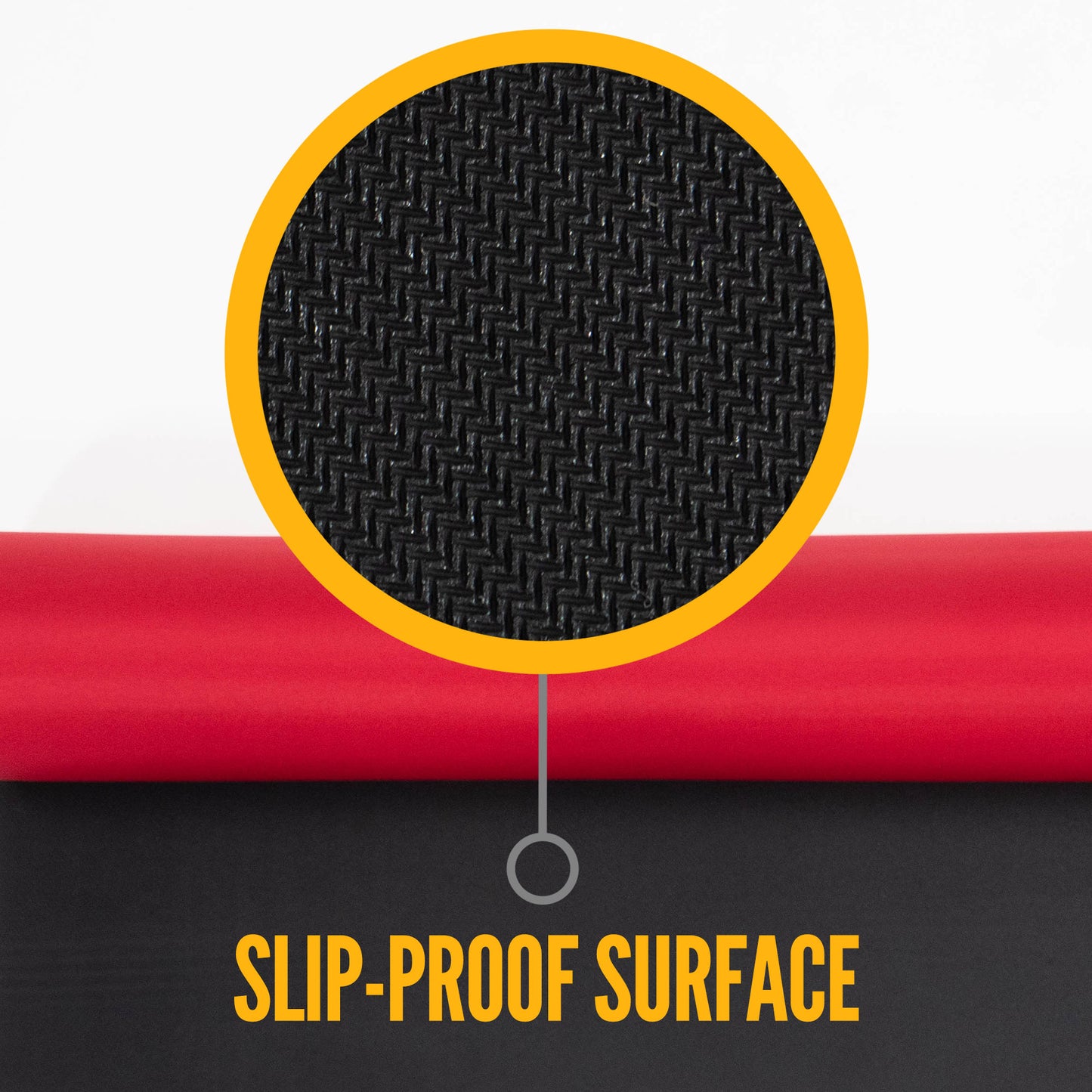 27" x 20' Neoprene Floor Runner - Red