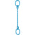 12 inch x 4 foot Pewag Single Leg Chain Sling w Oblong Master Links Grade 120 image 1 of 2