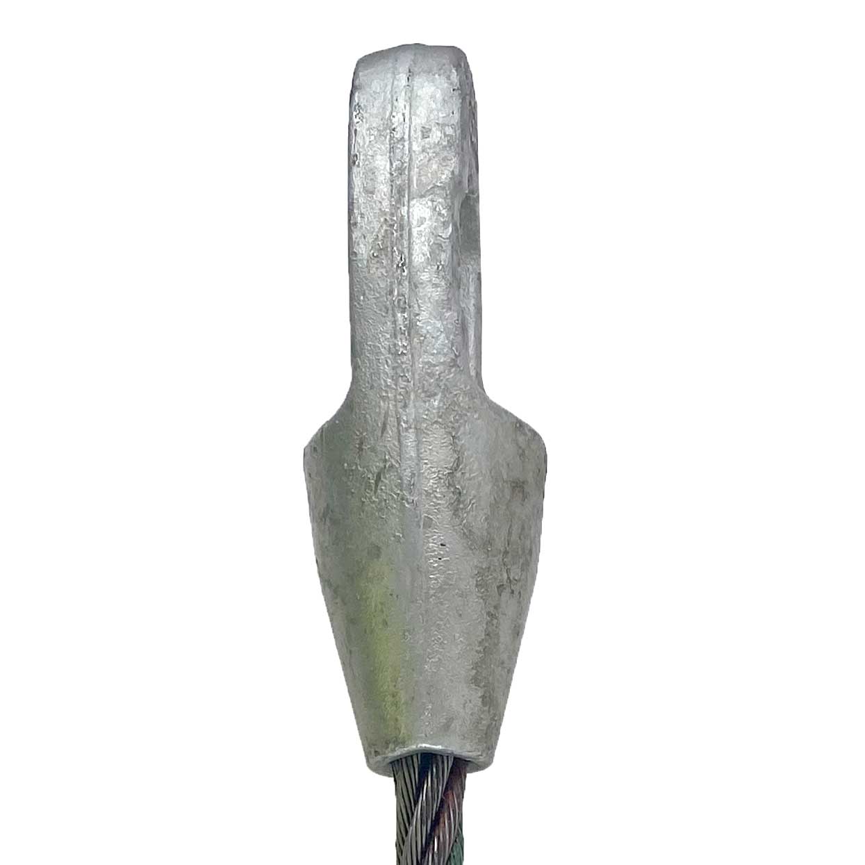 34 inch x 12 foot Open and Closed Spelter Socket Wire Rope Sling image 4 of 6