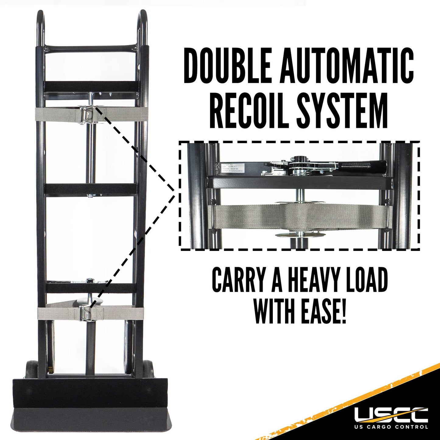 Steel Appliance Truck with Double Auto Recoils