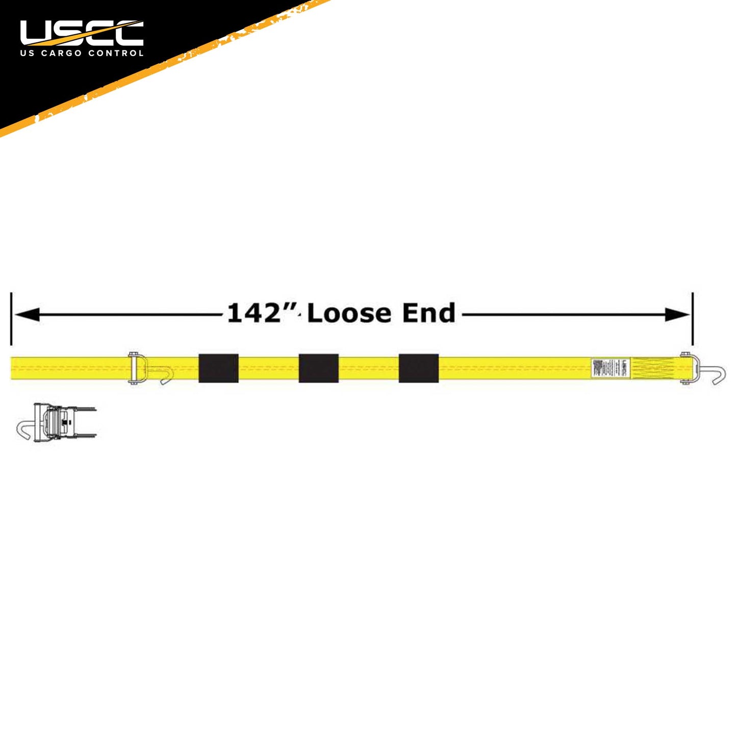 Car Carrier Wheel Strap w Swivel Hooks & Adj Rubber Blocks & Ratchet 4 Pack image 3 of 11