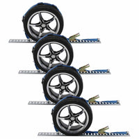 Wheel Strap with Etrack Fittings & 3 Rubber Blocks 4 Pack image 1 of 8