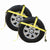 Yellow Adjustable Tow Dolly Strap with 2 Top Strap and Twisted Snap Hook 2 pack image 1 of 8