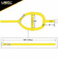 Yellow Adjustable Tow Dolly Strap with 4 Top Strap and Flat Hook image 3 of 7