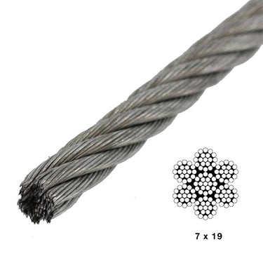 image of 7x19 wire rope