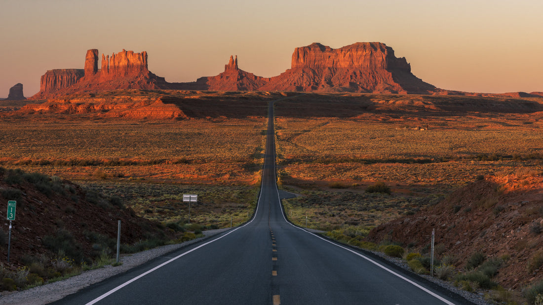 Route 163, a road between Utah and Arizona, one of most beautiful roads in the world