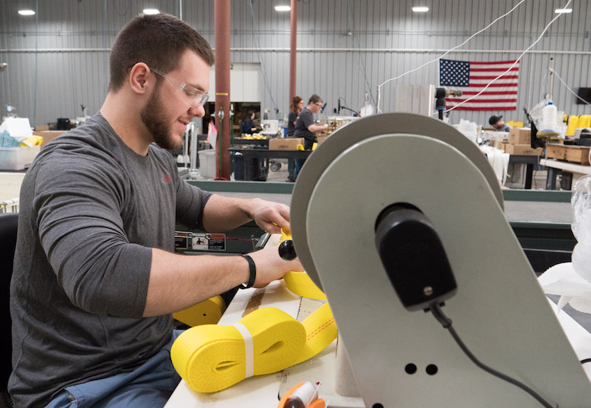 manufacturing recovery tow straps in USA