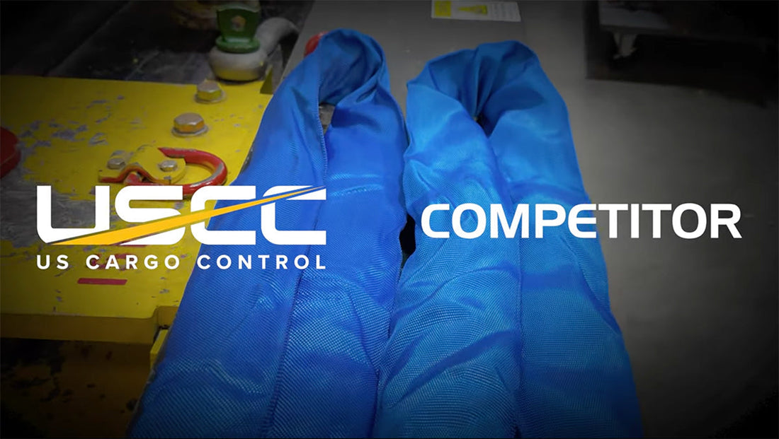 Polyester Round Sling Strength Test: USCC vs. Competitor
