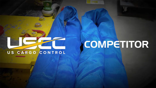 Polyester Round Sling Strength Test: USCC vs. Competitor