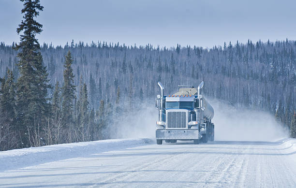 driving a semi truck in winter safely
