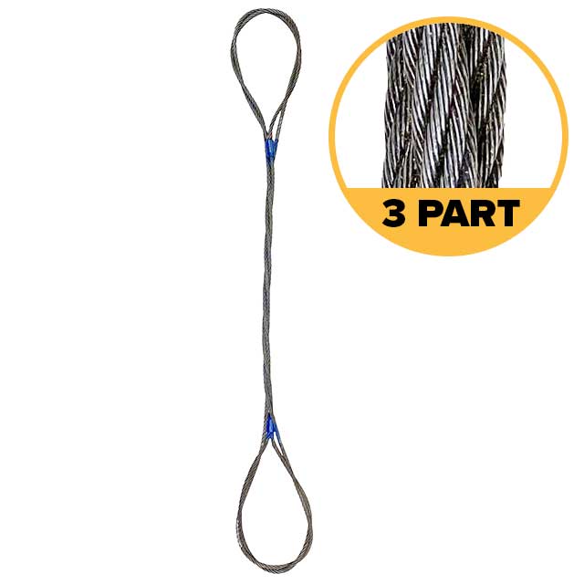 3 Part Braided Wire Rope Slings
