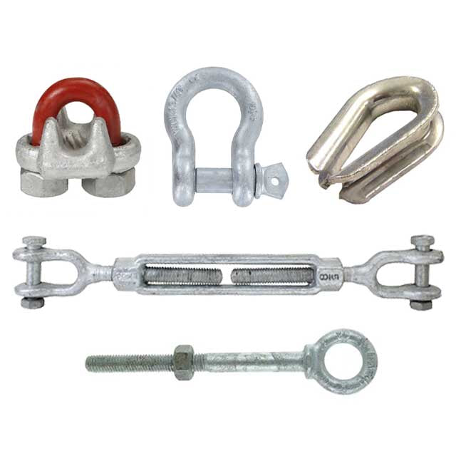 Cable Wire Rope Connectors Wire Rope Fittings - Steel Cable Connectors