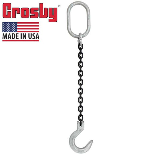 Crosby® Foundry Hook Single Leg Chain Sling - Grade 100
