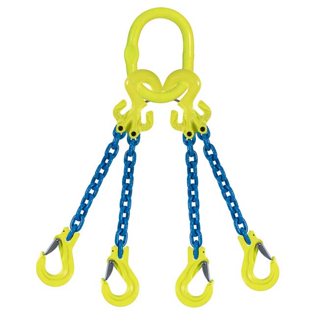 4 Leg Adjustable Chain Lifting Slings - Grade 100