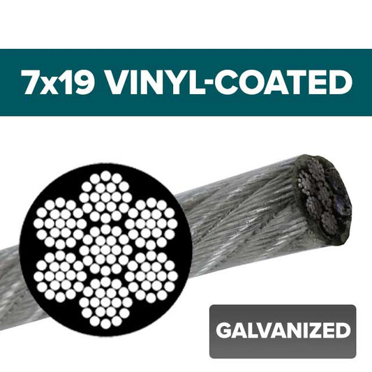 Vinyl-Coated Wire Rope, Plastic-Coated Cable