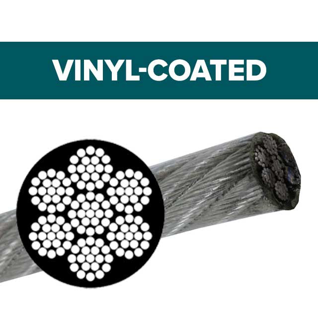 Vinyl-Coated Wire Rope | Plastic-Coated Cable | USCC