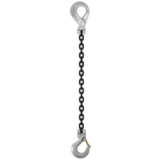 Sling Hook & Self-Locking Hook Single Leg Chain Sling - Grade 100