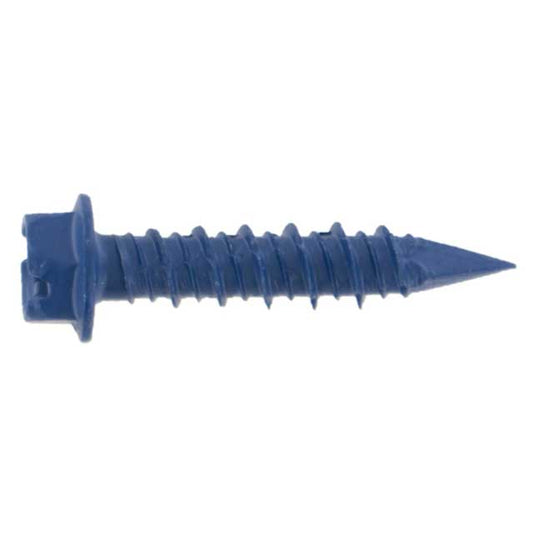 Slotted Hex Blue Concrete Screws