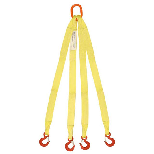 4 Leg Nylon Bridle Sling with Safety Hook