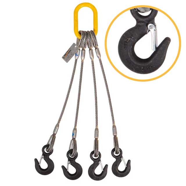 Four Leg Wire Rope 4 Leg Wire Rope Sling