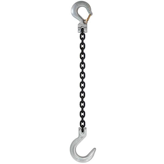 Sling Hook & Foundry Hook Single Leg Chain Sling - Grade 100