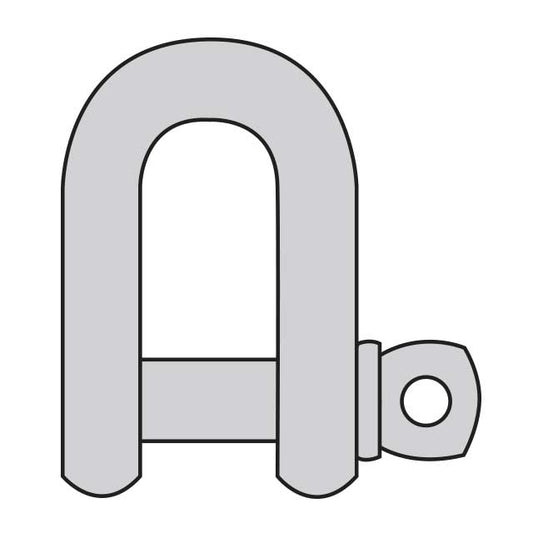 Screw Pin Chain Shackles - Galvanized