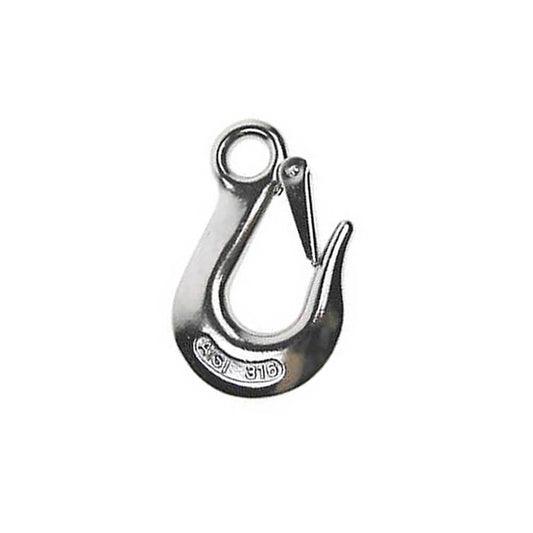 Heavy Duty Stainless Eye Hoist Crane Hook with Safety Load Limit