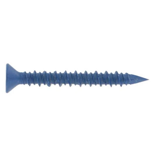 Flat Head Blue Concrete Screws