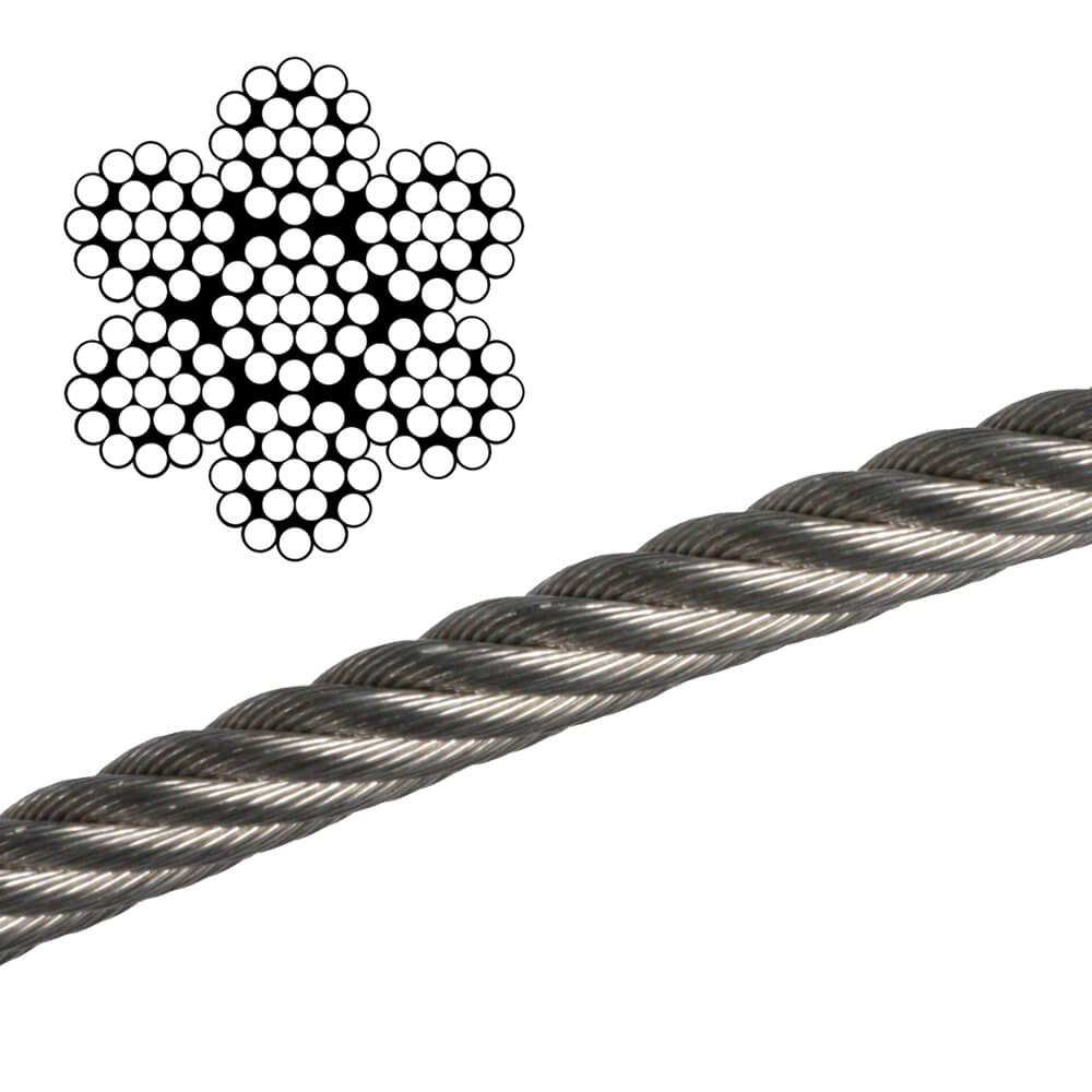 7x19 Inch Wire Rope 7x19 Wire Rope