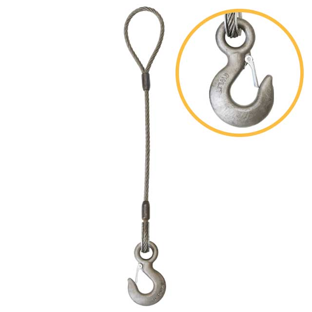 Steel Single Leg Wire Rope Slings