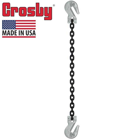 Crosby® Grab Hook & Grab Hook Single Leg Chain Sling - Grade 100