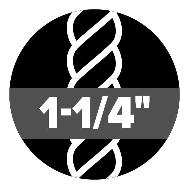 Quarter Inch Steel Rope 1-1/4