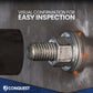 visual confirmation for easy inspection