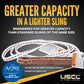 greater capacity than standard slings