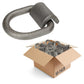 1/2" Weldable D-Ring with Mounting Clip - 12,000 lbs. BS | 50-Pack