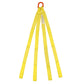 1 inchx6 foot (2 ply) Quad Leg Nylon Sling w Master Link & Sewn Loop image 2 of 2