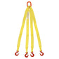 1 inchx4 foot (1 ply) Quad Leg Nylon Sling w Master Link & Sling Hook image 2 of 2